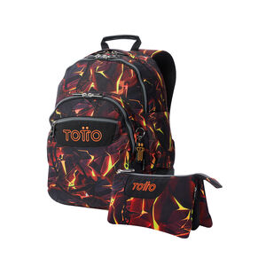 Kit escolar mochila + estuche Flash